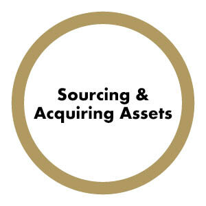 Sourcing and Acquiring Assets icon